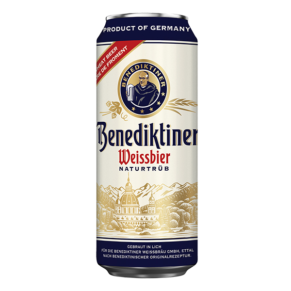 BIA BENEDIKTINER WEISSBIER NATURTRÜB 500ML.can